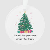 2024誰が木のアクリルのまわりにオーナメント オーナメント (正面)