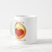 2024謙虚ヶ月マグカップ コーヒーマグカップ (正面左)