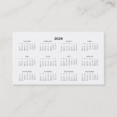 2024財布サイズカレンダー名刺 名刺 (正面)
