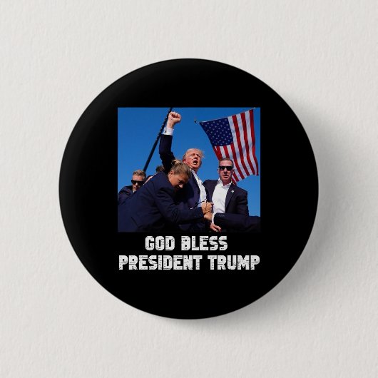 2024賛美年トランプ総長の投票 缶バッジ (正面)