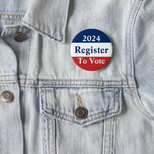 2024赤い白と青のボタンを投票に登録 缶バッジ (インサイチュ)