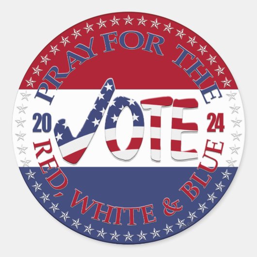 2024赤祈、白青USAのチェックマーク ラウンドシール (正面)