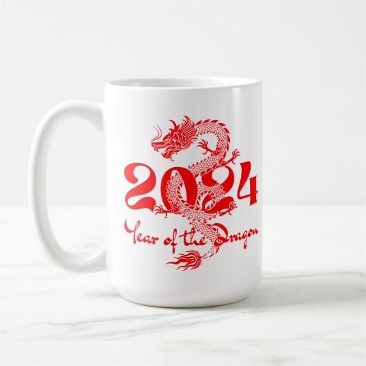 2024辰年中国の新年 コーヒーマグカップ (左)