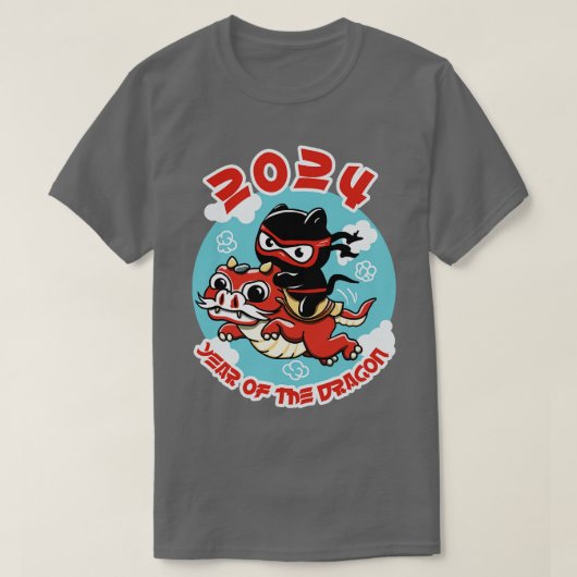 2024辰年中国の新年 Tシャツ (デザイン正面)