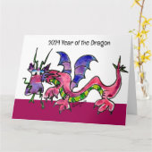 2024辰年 カード (黄色い花)