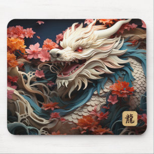 2024辰年   White Dragon マウスパッド