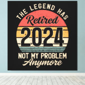 2024退職したはもう問題ではない キャンバスプリント (インサイチュ (ウッドフロア))