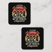 2024退職したはもう問題ではない スクエア名刺 (正面/裏面)