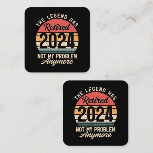 2024退職したはもう問題ではない スクエア名刺 (正面/裏面)