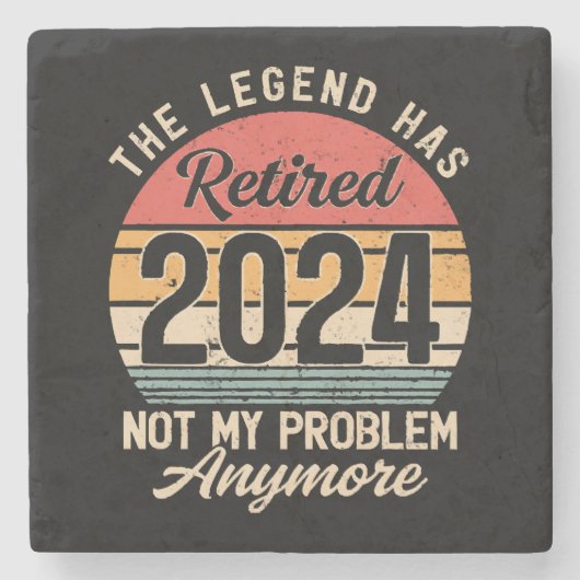 2024退職したはもう問題ではない ストーンコースター (正面)