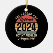 2024退職したはもう問題ではない セラミックオーナメント (正面)