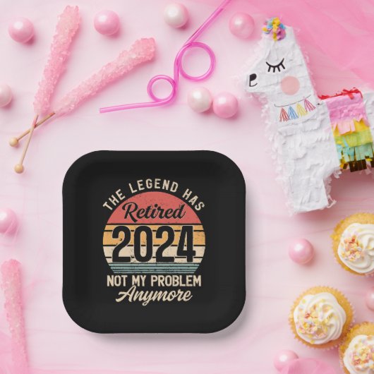 2024退職したはもう問題ではない ペーパープレート (パーティー)