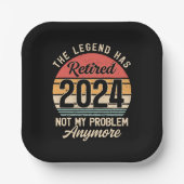 2024退職したはもう問題ではない ペーパープレート (正面)