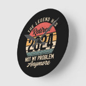 2024退職したはもう問題ではない ラウンド壁時計 (傾斜)