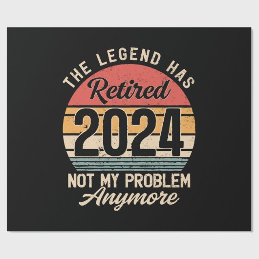 2024退職したはもう問題ではない ラッピングペーパー (フラット)