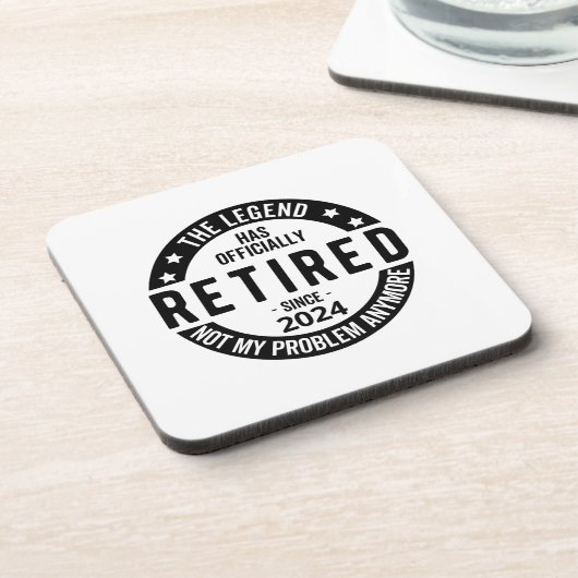 2024退職した年はもう問題じゃないおもしろい。 コースター (左側)