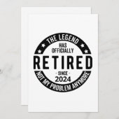 2024退職した年はもう問題じゃないおもしろい。 シーズンカード (正面/裏面)