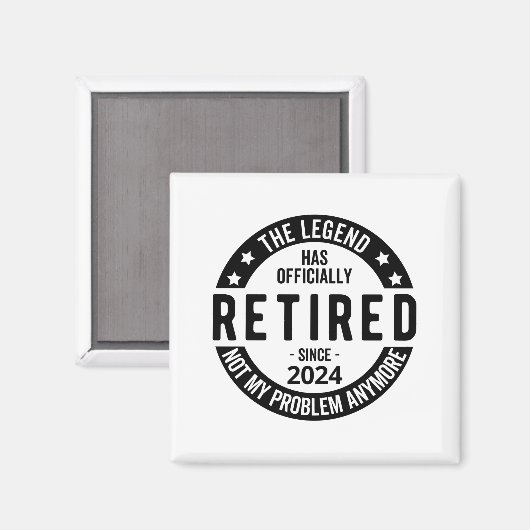 2024退職した年はもう問題じゃないおもしろい。 マグネット (正面/裏面)