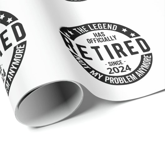 2024退職した年はもう問題じゃないおもしろい。 ラッピングペーパー (ロールコーナー)