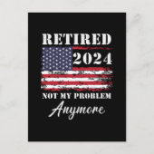 2024退職した年はもう私の問題ではない退職 シーズンポストカード (正面)