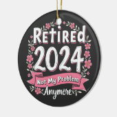 2024退職した年はもう私の問題ではない退職 セラミックオーナメント (左)
