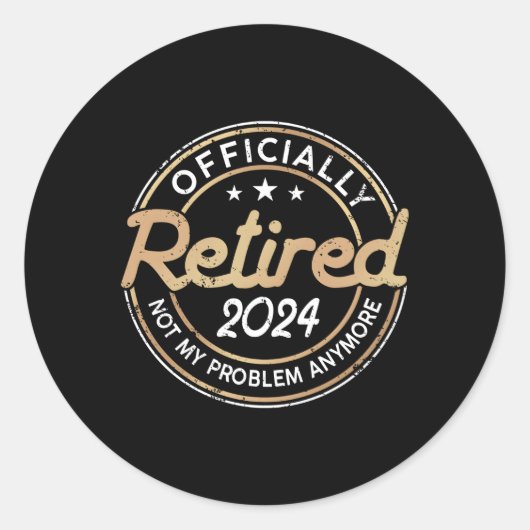 2024退職した年はもう私の問題ではない ラウンドシール (正面)