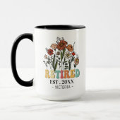 2024退職した年女性母おばあちゃんの退職祝い マグカップ (左)