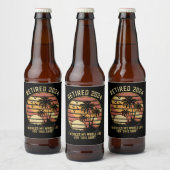 2024退職した年私は生涯の退職を働いた ビールラベル (ボトル)