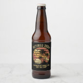 2024退職した年私は生涯の退職を働いた ビールラベル (正面)