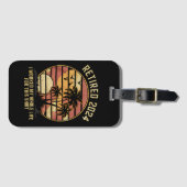 2024退職した年私は生涯の退職を働いた ラゲッジタグ (正面横)