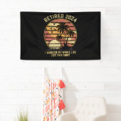 2024退職した年私は生涯の退職を働いた 横断幕 (インサイチュ)