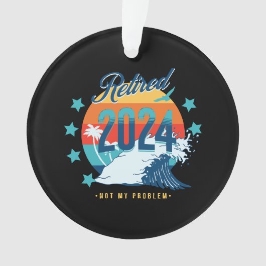 2024退職した年 オーナメント (正面)