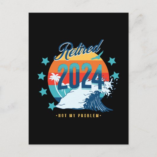 2024退職した年 ポストカード (正面)