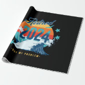 2024退職した年 ラッピングペーパー (アンロールド)