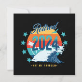 2024退職した年 招待状 (正面)