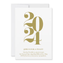 2024金ゴールド大晦日パーティの招待状
