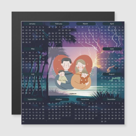 2024雷&稲妻カレンダー (正面/裏面)