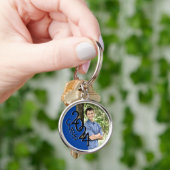 2024青い卒業記念テープ キーホルダー (手)