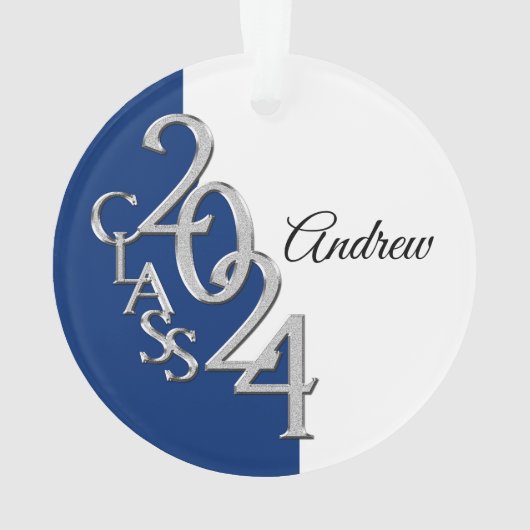 2024青と銀の卒業写真 オーナメント (裏面)