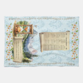 2024青カレンダータオル山の諺 キッチンタオル (横)