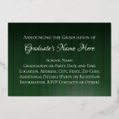 20245年クラス卒業 箔招待状 (裏面)