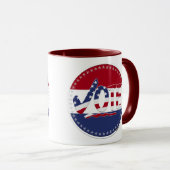 2024 アメリカ国旗 VOTE チェックマーク マグカップ (正面右)