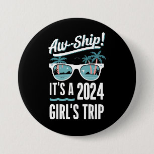 2024 ガールズトリップ グループクルーズ おもしろTシャツ 缶バッジ