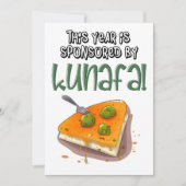 2024: クナファと喜びの層に支えられて 招待状 (正面)