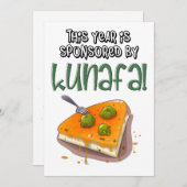 2024: クナファと喜びの層に支えられて 招待状 (正面/裏面)