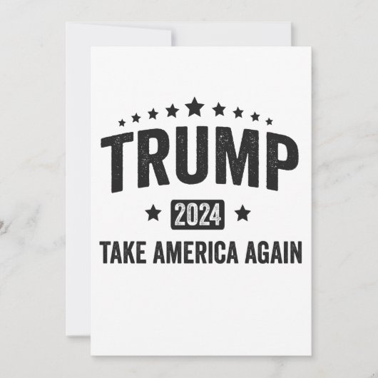 2024 トランプ アメリカを取り戻せ 愛国アメリカ セーブザデート (正面)