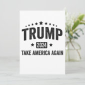2024 トランプ アメリカを取り戻せ 愛国アメリカ セーブザデート (スタンド正面)