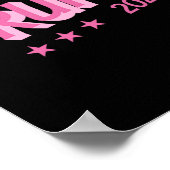 2024 – ドおもしろいナルドトランプピンクのバブル文字 ポスター (角)