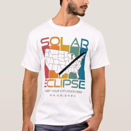 2024 パーソナライズされた Eclipse太陽の記念物T Tシャツ