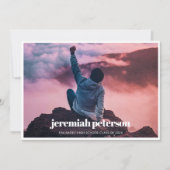 2024 フォト コラージュ 卒業おめでとう 招待状 (正面)